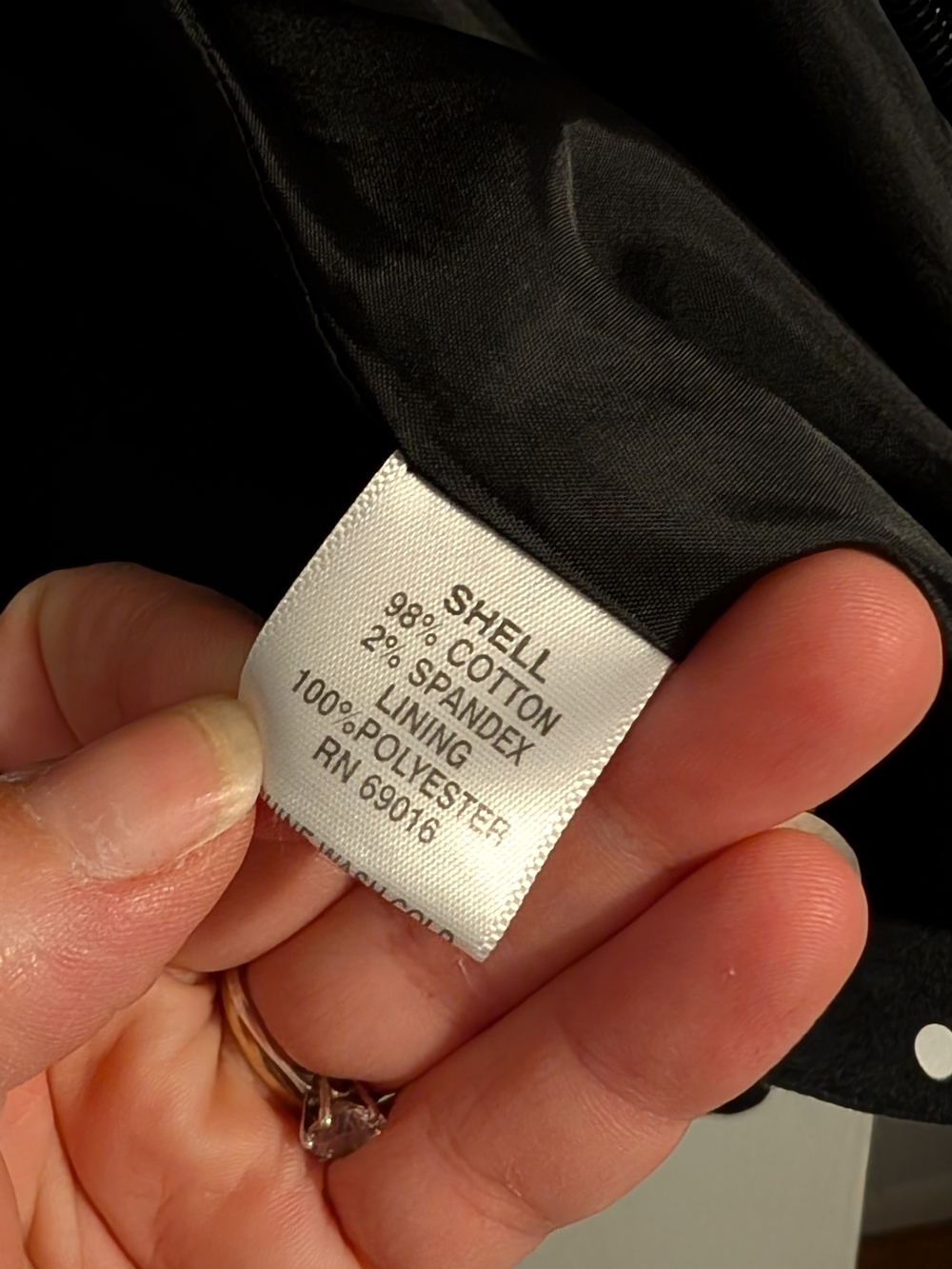 Studio Works Black Jacket with Cream Hanger Accent Size XL - Picture 6 of 10